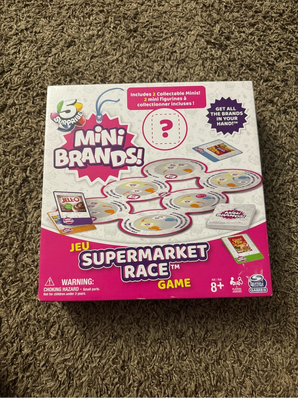 Mini Brands Supermarket Race Game - Pink